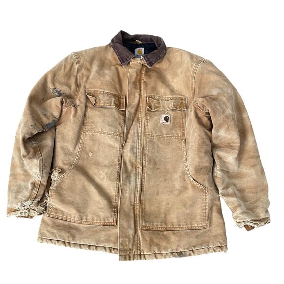 Carhartt Vintage Coat/ Jacket Barn Chore Men Large Tall Thrashed